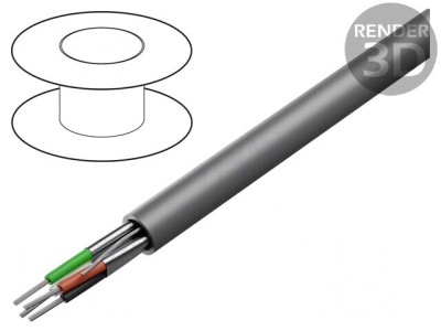 Cablu Alpha Essential C&amp;amp;C 2x2x22AWG Ecranat PVC 2466C foto