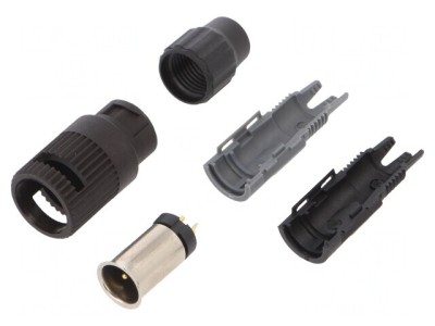 Conector Circular Tată Aurit 2-PIN 4A foto