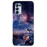 Husa compatibila cu Oppo A15s model Galaxy Wall-e, Silicon, TPU, Viceversa, Transparent, Carcasa