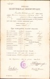 HST A1905 Certificat școlar 1907 Făgăraș elevă rom&acirc;ncă ortodoxă