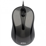 MOUSE A4tech, &quot;N 350&quot;, PC sau NB, cu fir, USB, optic, 1000 dpi, butoane/scroll 3/1, , negru, &quot;N-350-1&quot; (timbru verde 0.18 lei)