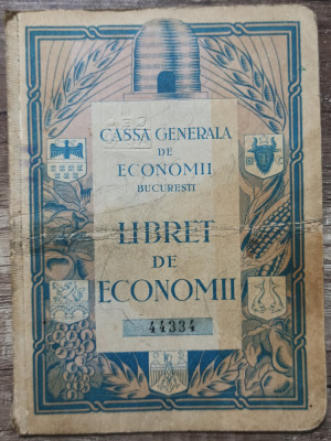 Libret de Economii CEC din perioada regalista, anii &amp;#039;30-&amp;#039;40 foto
