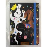 Lined Journal with Party Dogs