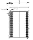 NRF 350503 EASY FIT Condensator, climatizare