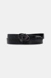 Diesel curea OVAL D LOGO B-1DR 20 belt femei, culoarea negru, X09727.P1660