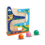 Cumpara ieftin Set de joaca din lemn - Traseu cu bile crocodil