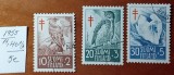 FINLANDA-1956-'' CRUCE-ROSIE''--FAUNA-pasari-Serie - completa-stampilat'' -Vezi-Scan