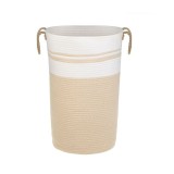 Cos de rufe cu sfoara de bumbac si manere, 42 x 55 cm &ndash; capacitate 60L, practic si elegant