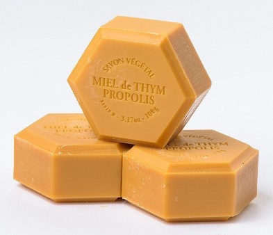 Sapun vegetal hexagonal cu propolis 100gr apidava foto