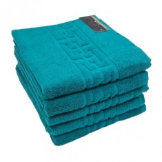 Set 3x Prosop de baie 70x130cm Model Asia Greek 480gr/mp 42584ET Verde JGR Bumbac foto