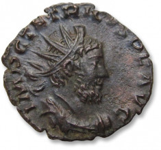 Antoninianus Impreiu Roman COLOGNE (Koln) Mint 268 A.D foto