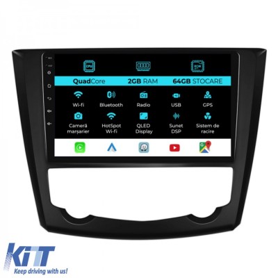 Navigatie Android Dedicata Renault Kadjar (2015-2019), 9Inch, 2Gb Ram, 64Gb Stocare, Carplay Performance AutoTuning foto