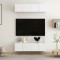 vidaXL Set dulapuri TV, 4 piese, alb, 60x30x30 cm, PAL