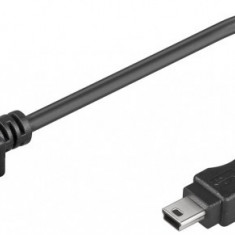 Cablu adaptor USB 2.0 A mama - mini USB 5p tata, 0.2m, Goobay