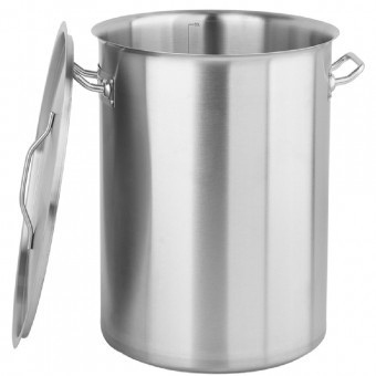 Oala inalta cu capac profesionala inox 50X50 cm, 98 L foto