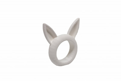 Bunny Napkin ring - alb foto