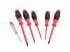 Set 6 Surubelnite Izolate Geko G30623, VDE, SL/PH, 1000V, 3x75, 4x100, 5.5x125, PH0x75, PH1x100