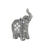 Cumpara ieftin Elefant decor din rasina Silver 12 cm x 16 cm