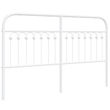 Cumpara ieftin Tablie de pat de schimb metalica, alb, 150 cm
