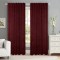 Set draperii tip tesatura in cu rejansa transparenta cu ate pentru galerie, Madison, 150x245 cm, densitate 700 g/ml, Cammeo, 2 buc