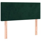 Cumpara ieftin Tablie de pat, verde inchis, 80x5x78/88 cm, catifea
