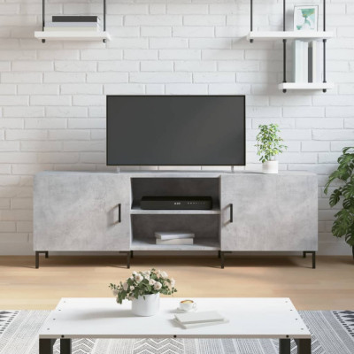 vidaXL Comodă TV, gri beton, 150x30x50 cm, lemn compozit foto