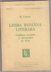 bnk ant Boris Cazacu - Limba romana literara - cu dedicatie