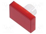 Lentilă roșie din plastic pentru buton 16mm EAO seria 51