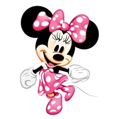 Sticker decorativ, Minnie, Roz, 83 cm, 8341ST foto