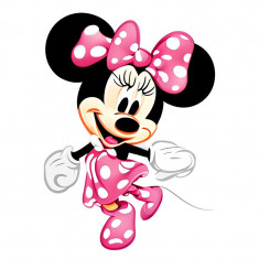 Sticker decorativ, Minnie, Roz, 83 cm, 8341ST