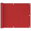 Gossi paravan de balcon, rosu, 75x300 cm, hdpe