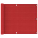 Gossi paravan de balcon, rosu, 75x300 cm, hdpe