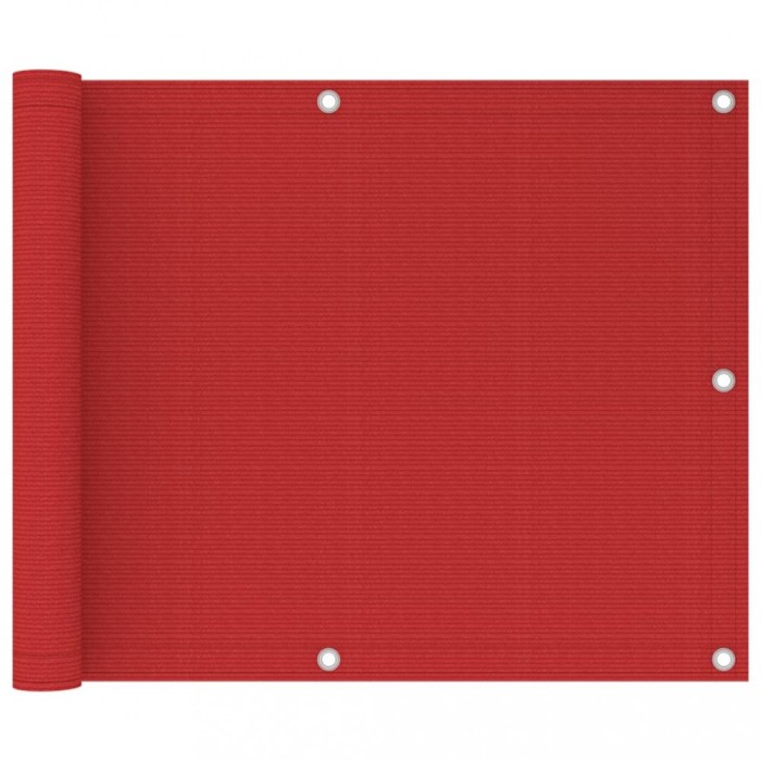Gossi paravan de balcon, rosu, 75x300 cm, hdpe
