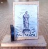 Microvedere Constanta 1955, Bibelou Plastic Vintage RPR, Miniatura Colectie, 35x18.5x32mm