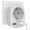 Adaptor Tessan TS-611-DE, 2xUSB - 2,4A, 13A