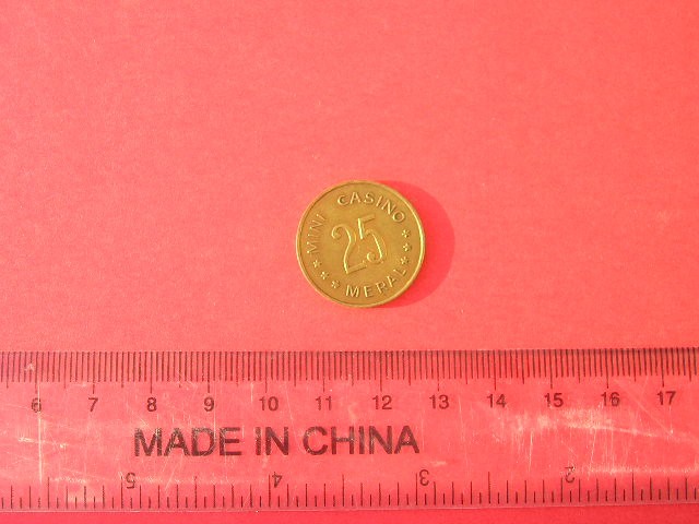 M3C1 38 - Jeton de colectie - MINI CASINO/MERAL/ 25