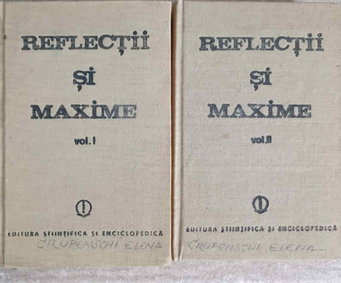 REFLECTII SI MAXIME VOL.1-2-CONSTANTIN BADEANU-225147