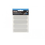 Set autocolante reflectorizante pentru casca, alb
