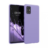 Husa Kwmobile pentru Samsung Galaxy A51, Silicon, Mov, 51196.222, Carcasa