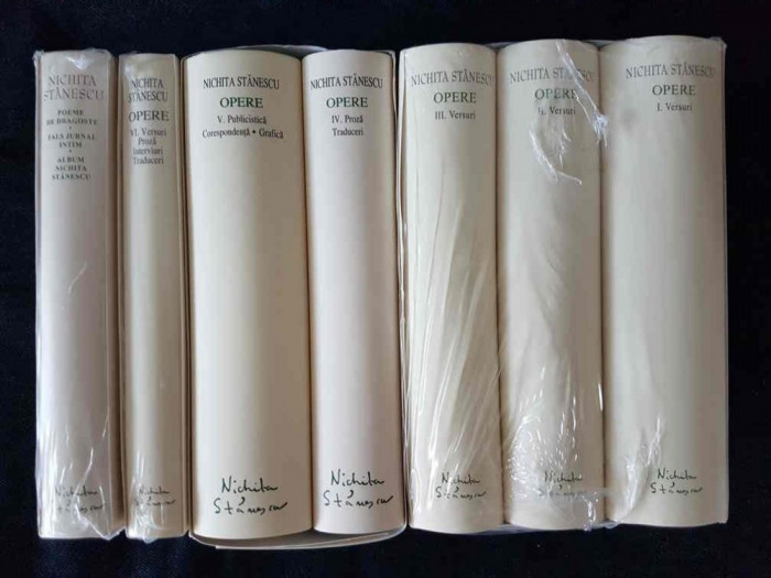 Nichita Stanescu &ndash; Opere 1,2,3,4,5,6,7 (ed. de lux, Academia Romana, 7 vol.)