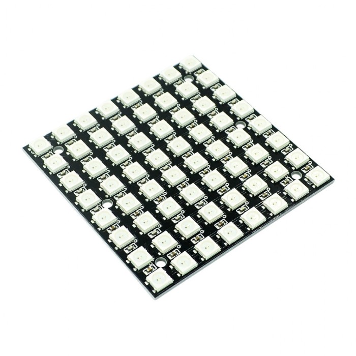 Placa cu 64 LED-uri RGB 5050 WS2812 (w.7501M)