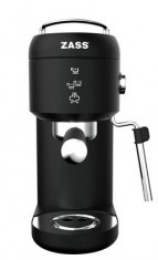 Espressor cafea Zass ZEM 09, Capacitate rezervor 1 l, Presiune 20 bar, Putere 1400 W , Oprire automata dupa 8 min, Functioneaza cu cafea macinata si t foto