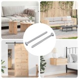 vidaXL Șurub 2 pcs Argintiu M6 x 85 mm Oțel 864415