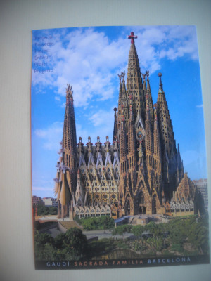 HOPCT 75524 BIS BAZILICA SAGRADA FAMILIA BARCELONA CATALANIA SPANIA--NECIRCULATA foto