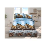 Cumpara ieftin Lenjerie de Pat Bumbac Satinat 3D cu 4 Piese- SIPRB-557