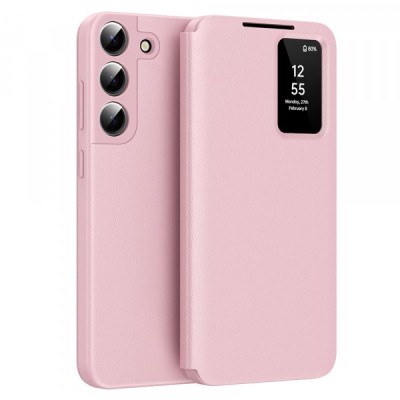 Husa pentru Samsung Galaxy S22 5G S901, Techsuit, SmartView, Roz foto