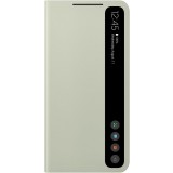 Husa de protectie Samsung pentru Galaxy S21 FE, Smart Clear View Cover, Verde