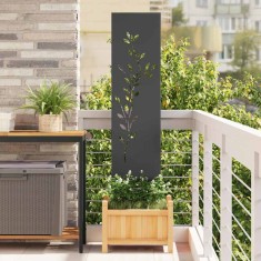 vidaXL Panou Decorativ de Grădină Altele Negru 32 x 140 cm