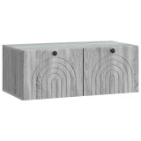 vidaXL Oglindă TV montată pe perete Sonoma gri 78,5 x 41 x 30 cm 898181