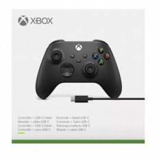 Controller XBOX ONE Series X/S + Cablu USB Type C Carbon Black Second-Hand SH foto